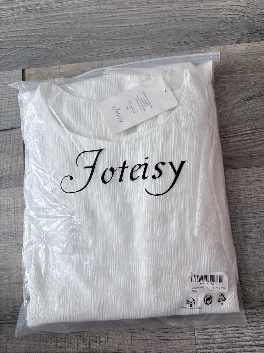 Foteisy Dress long sleeve ruffle light weight feminine fun flirty brunch church
